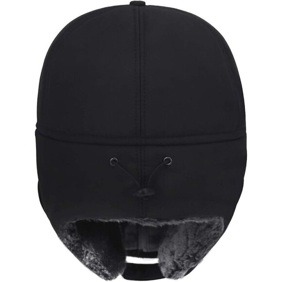 ⭐Men Trapper Hat Winter Russian Fur Hat Aviator Earflap Hat Windproof - Picture 2 of 8